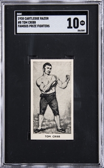 1938 F.C. Cartledge "Famous Prize Fighters" #8 Tom Cribb – SGC GEM MINT 10